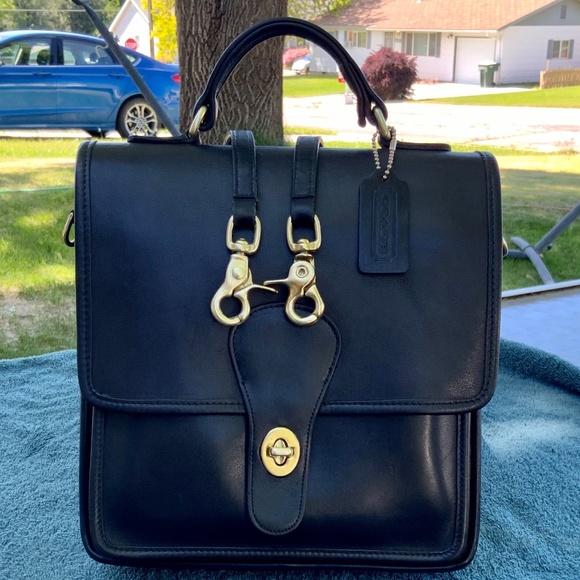 Coach Handbags - Vintage Black Coach Station Bag